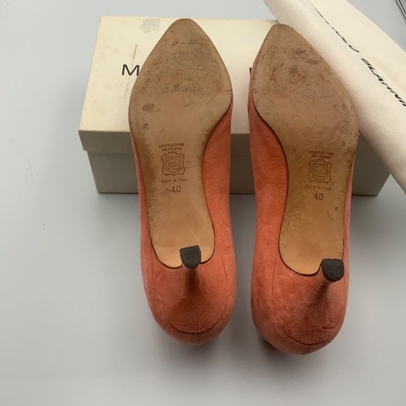 MANOLO BLAHNIK SUEDE HEELS - Picture 5 of 5